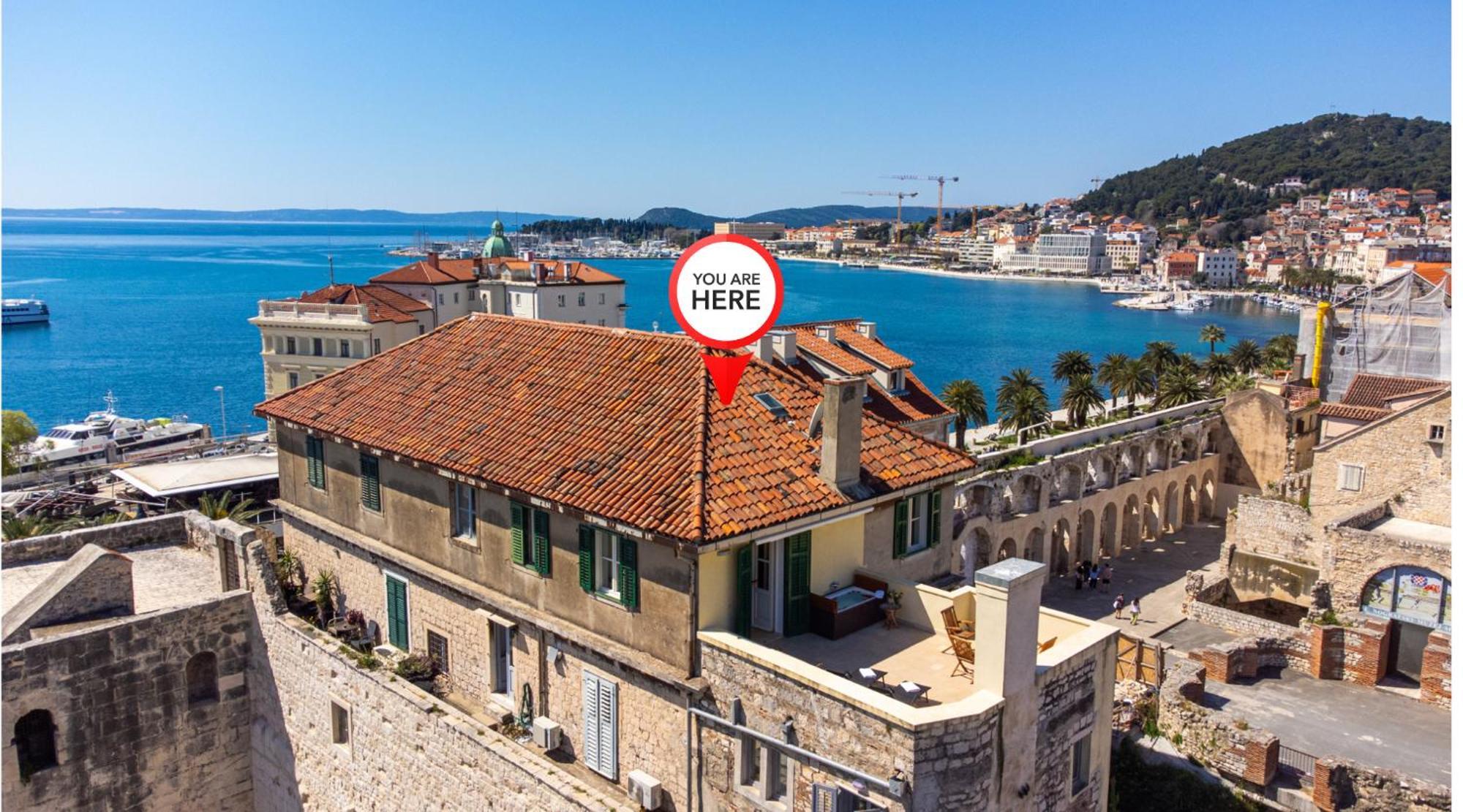 Terazza Grande In Diocletian Tower Apartment Split Luaran gambar
